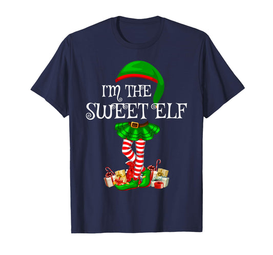 Matching Family Group I'm The Sweet Elf Christmas T-Shirt