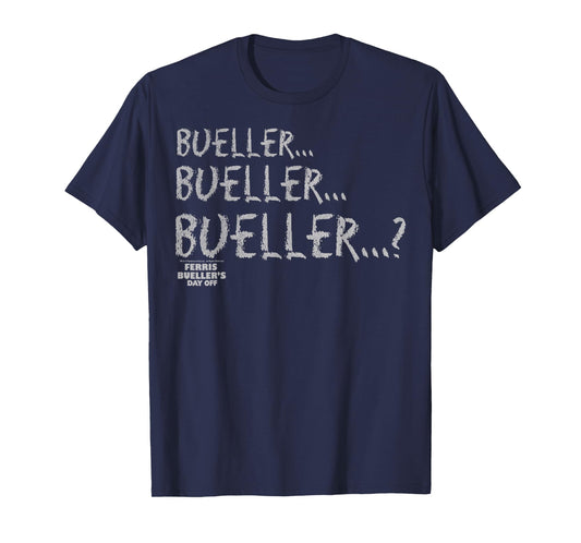 Ferris Bueller's Day Off Chalkboard Style Graphic Lines T-Shirt