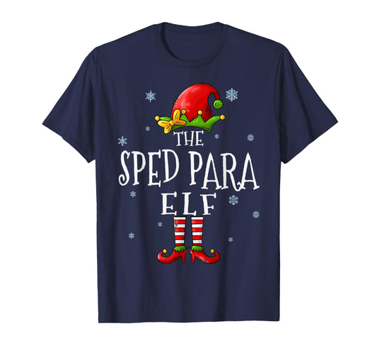 The Sped Para Elf Squad Funny Xmas Groupe Matching Christmas T-Shirt