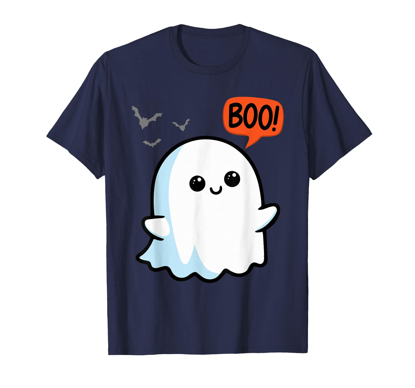 Ghost Saying Boo Spooky Halloween Cute toddler boys girls T-Shirt