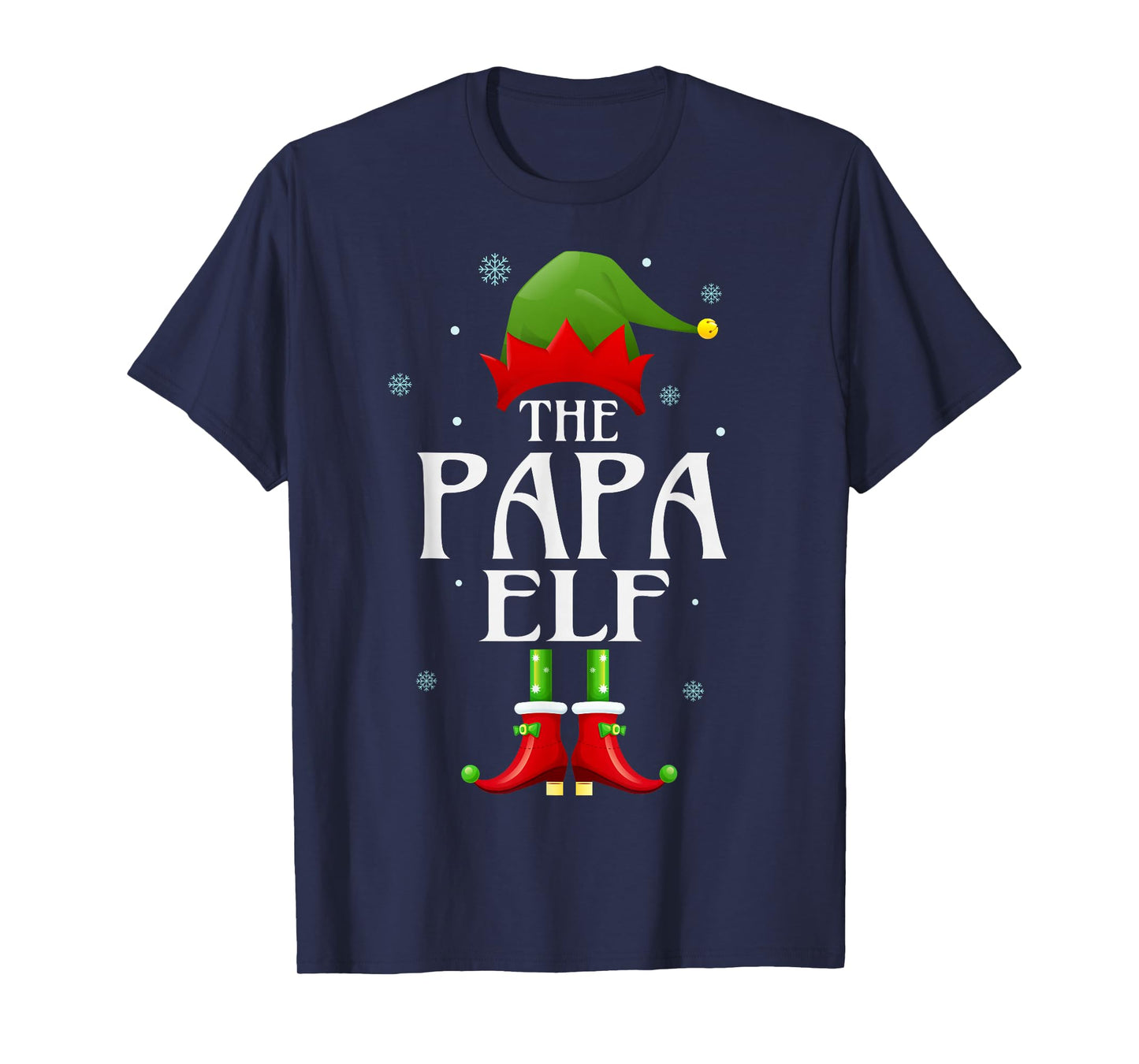 Papa Elf Xmas Matching Family Group Christmas Party Pajama T-Shirt