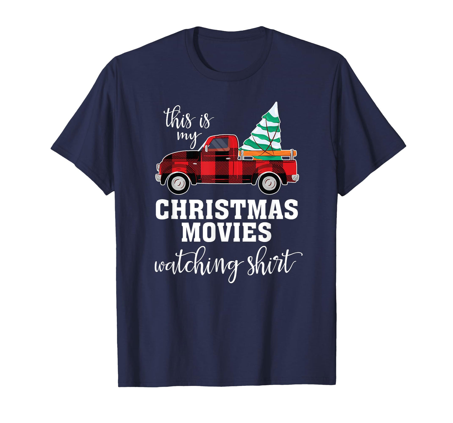 Christmas Movies Watching Shirt Women Boys Girls Xmas Movie T-Shirt