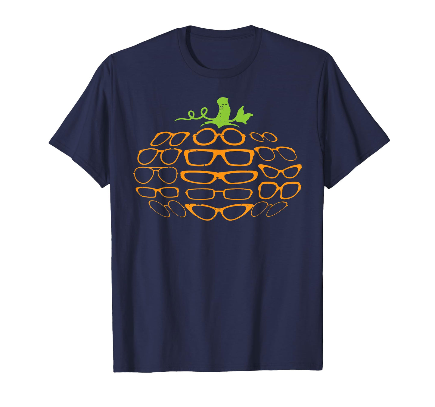 Halloween Optometry Glasses Pumpkin Optician Men Women Kids T-Shirt