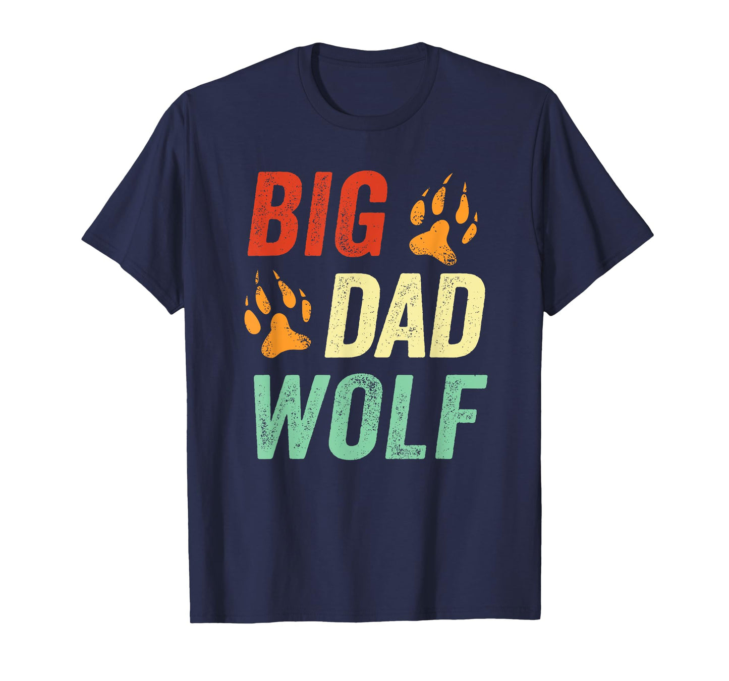 Dad Halloween Shirt Men Daddy Halloween Costume Big Dad Wolf T-Shirt