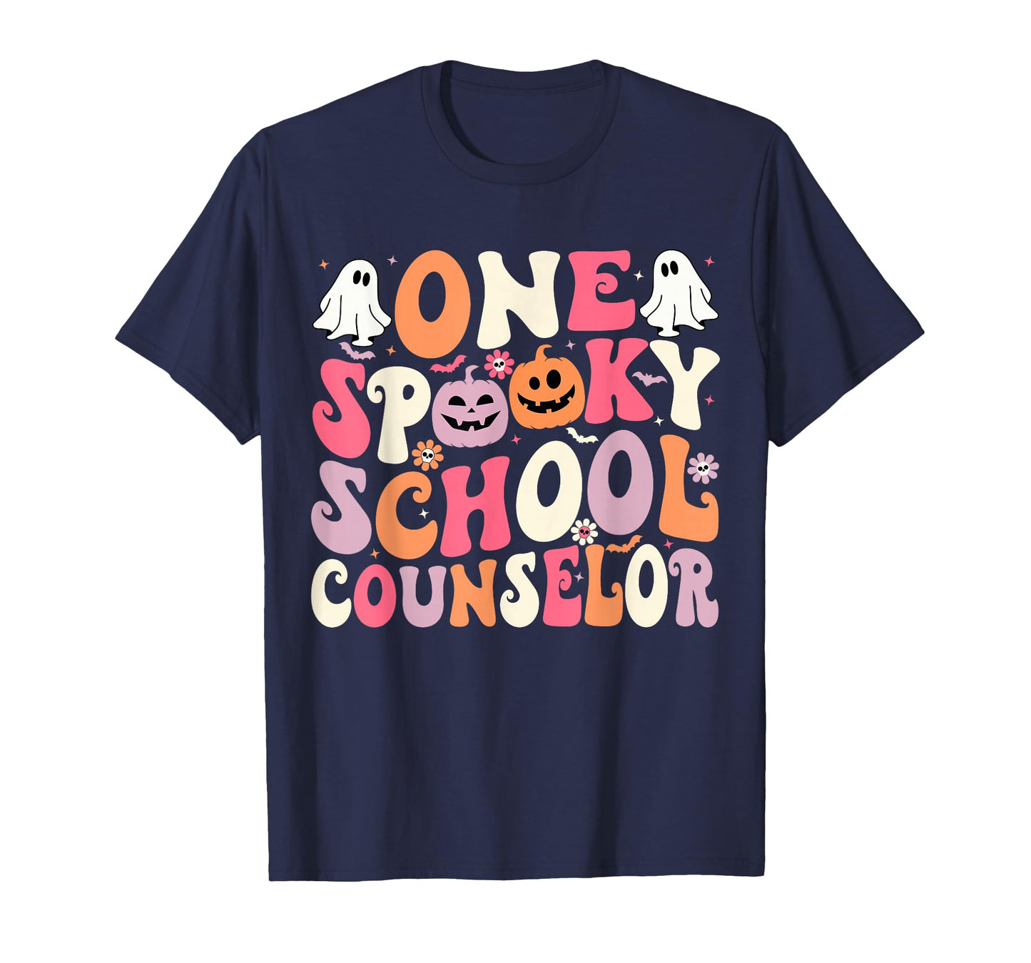One Spooky School Counselor Halloween Teacher Counseling T-Shirt