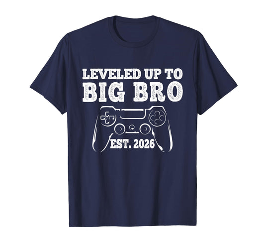 I Leveled Up to Big Bro 2026 Promoted to Big Brother Boys T-Shirt
