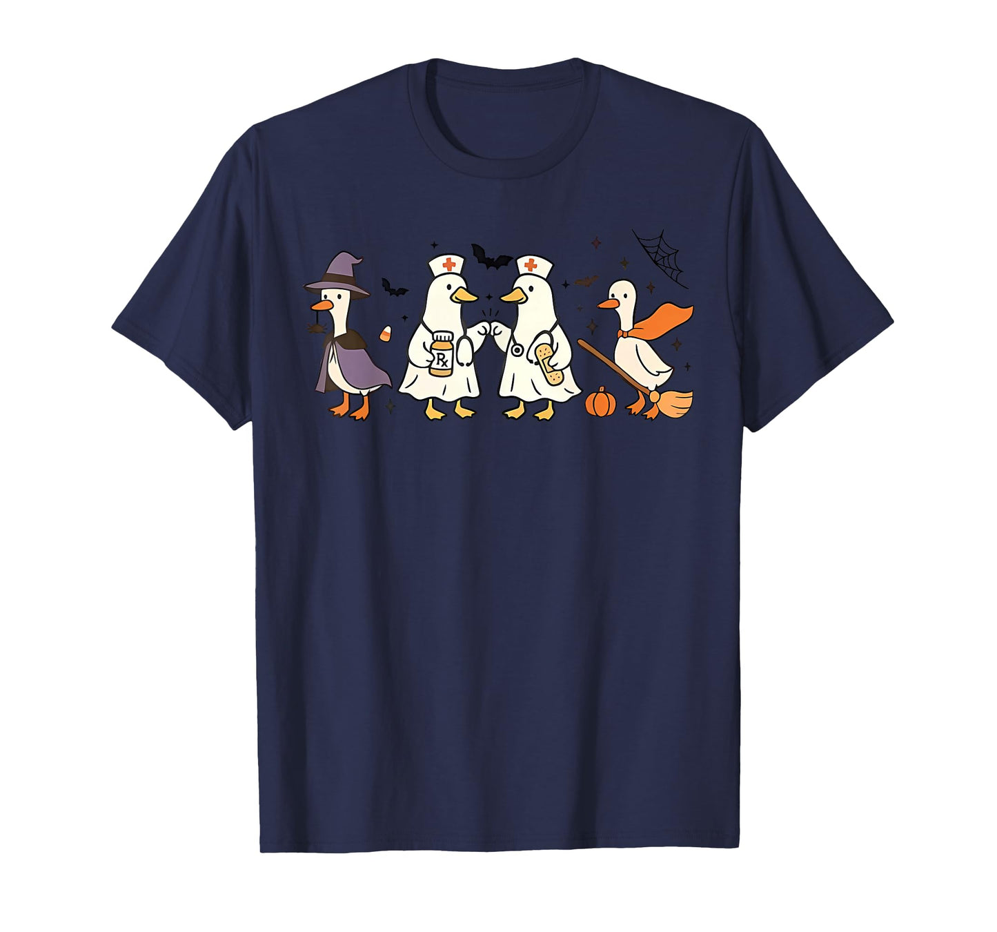 Goose Nurse Funny Silly Goose ER Nurse Funny Halloween T-Shirt