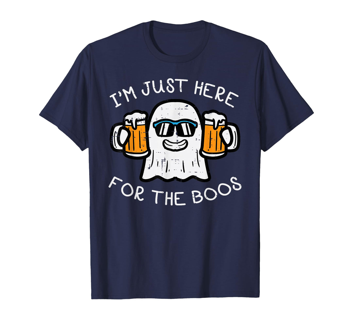 Halloween Just Here For Boos Ghost Funny Costume Men Women T-Shirt