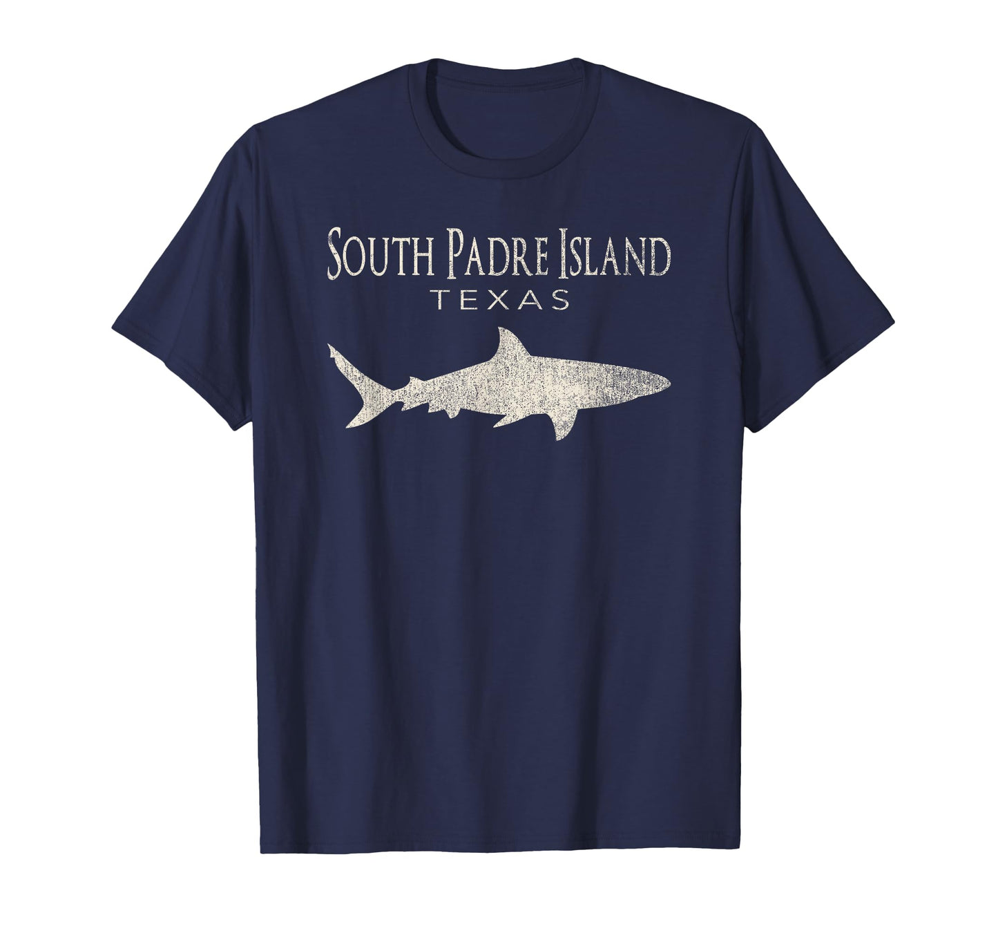 Retro South Padre Island TX Shark T-Shirt T-Shirt
