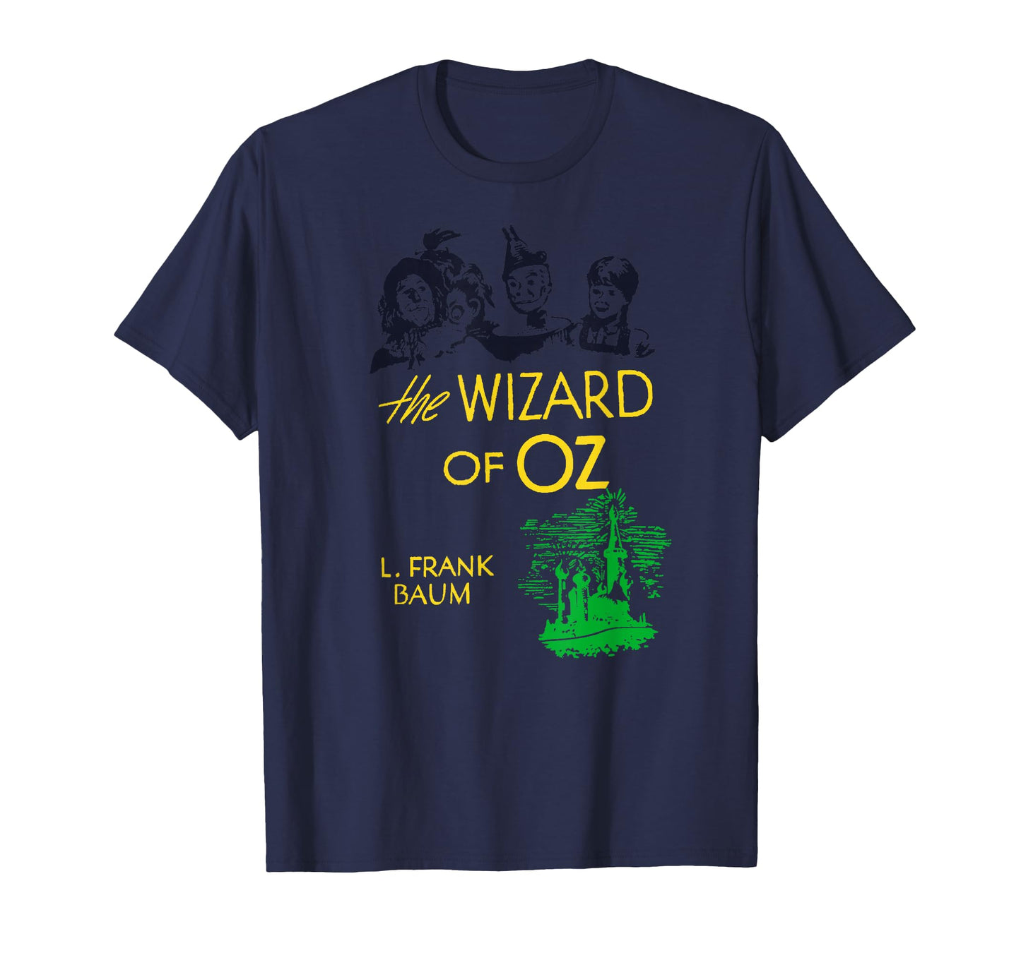 Oz Lion Tin Man Dorothy Oz Scarecrow Retro Wizard of OZ Book T-Shirt