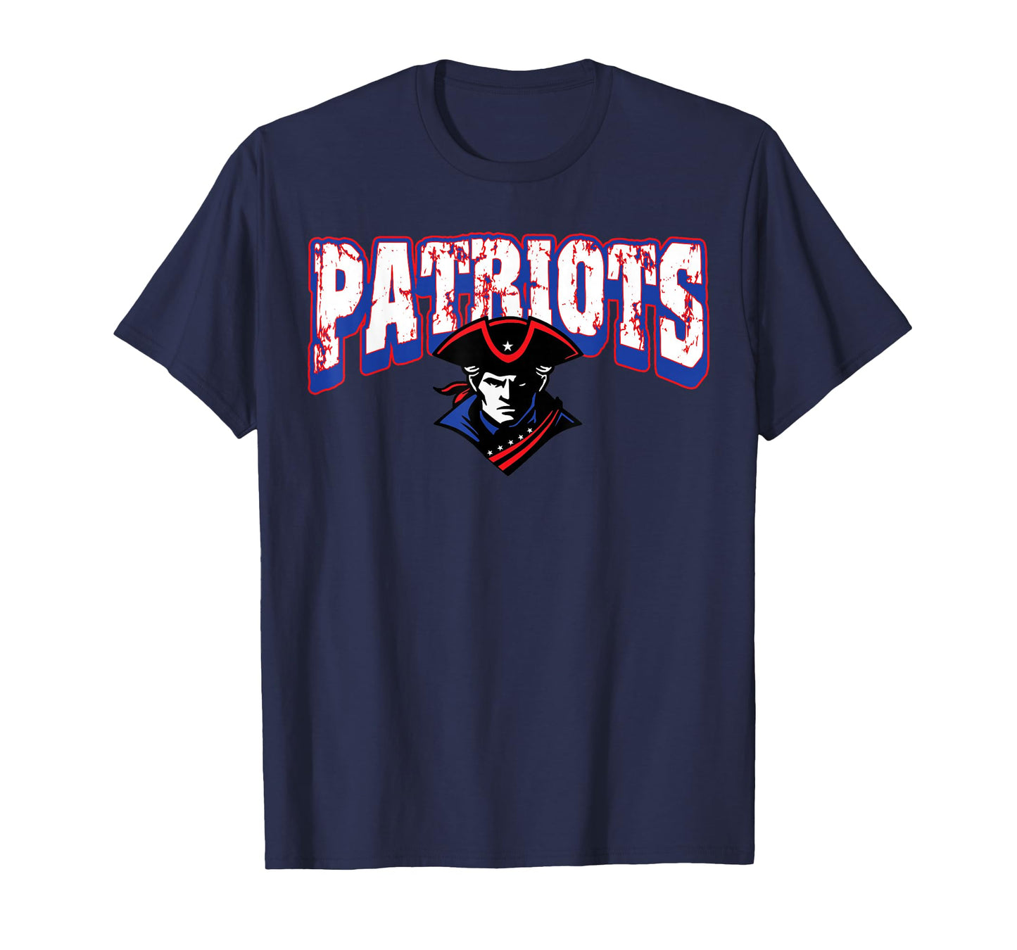 Patriots Back to School Spirit RWB T-Shirt