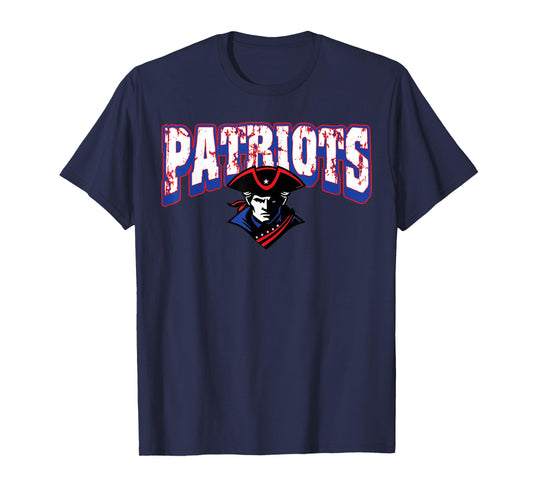 Patriots Back to School Spirit RWB T-Shirt