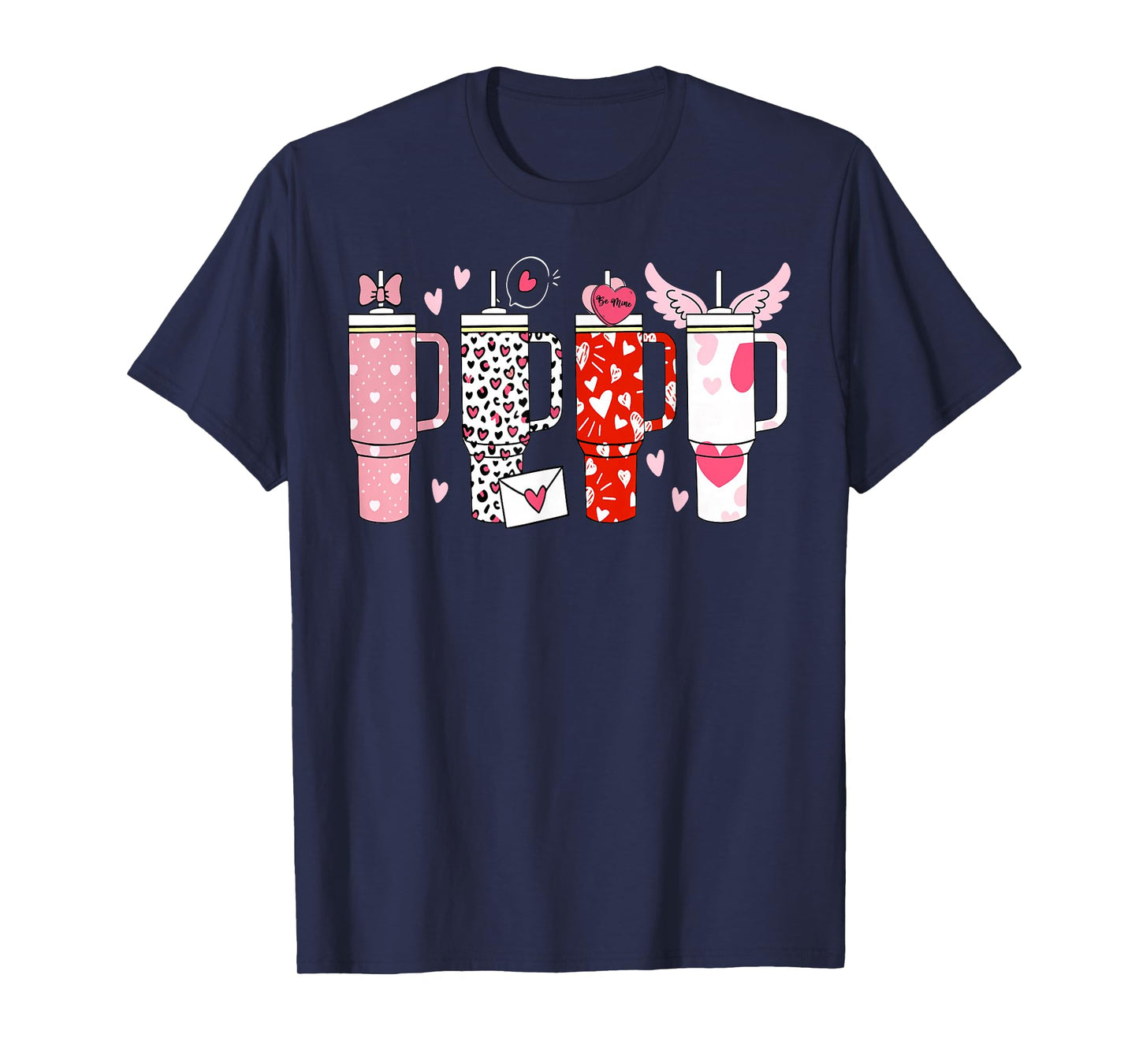 Retro Valentines Candy Heart Tumbler Inspired Girls T-Shirt