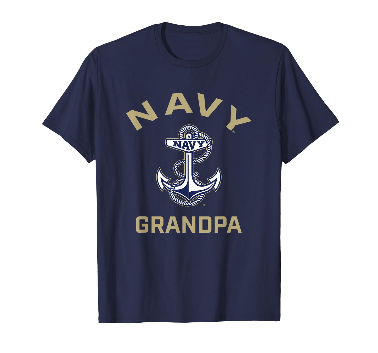 US Naval Academy Navy Midshipmen Arched Grandpa T-Shirt