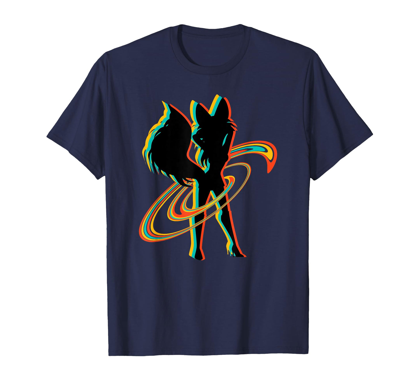 Retro Sexy Fox Anthropomorphic Furry Fandom Cosplay Fursona T-Shirt