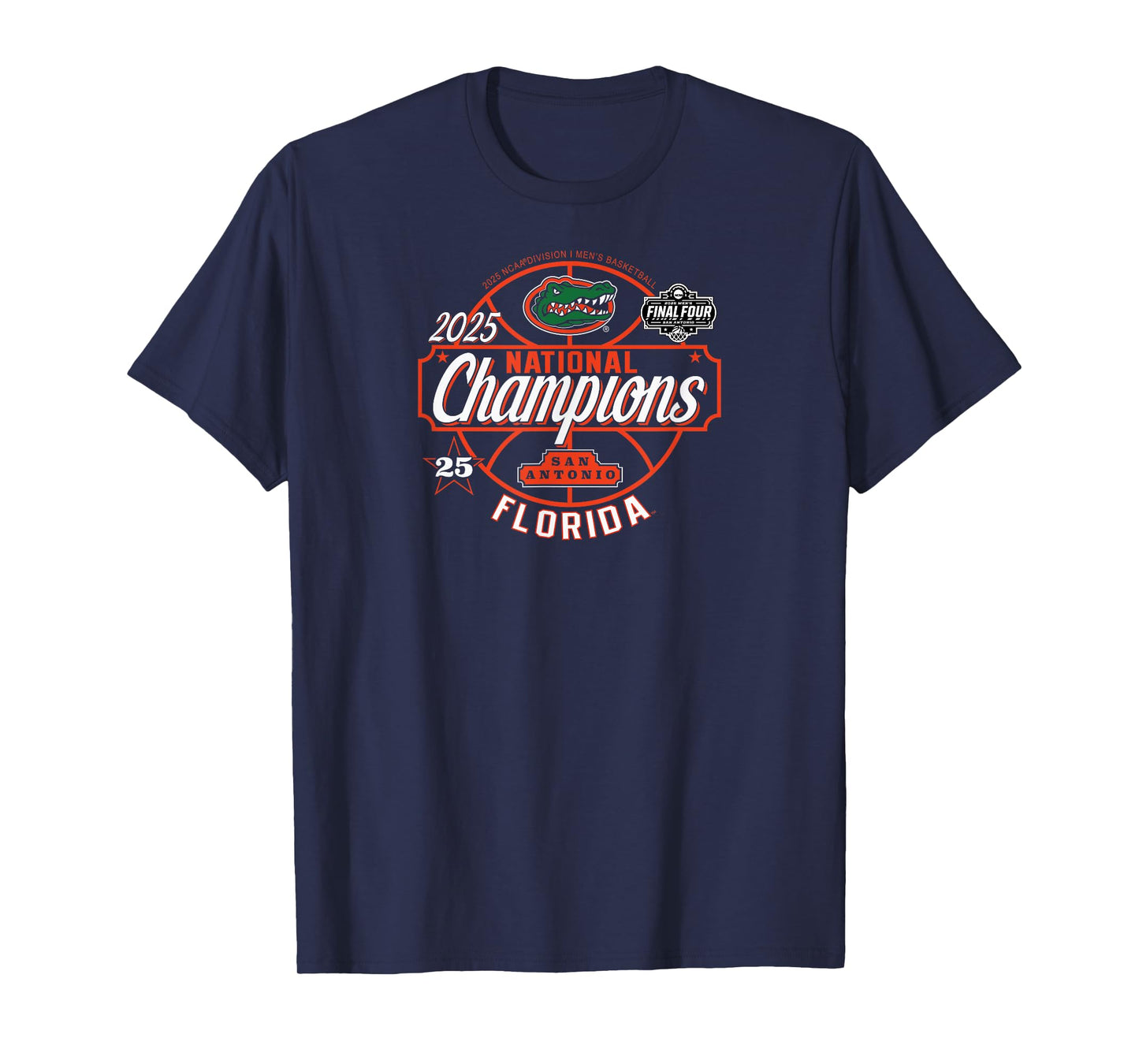 Florida Gators National Champs 2025 Men's Basketball Rally T-Shirt