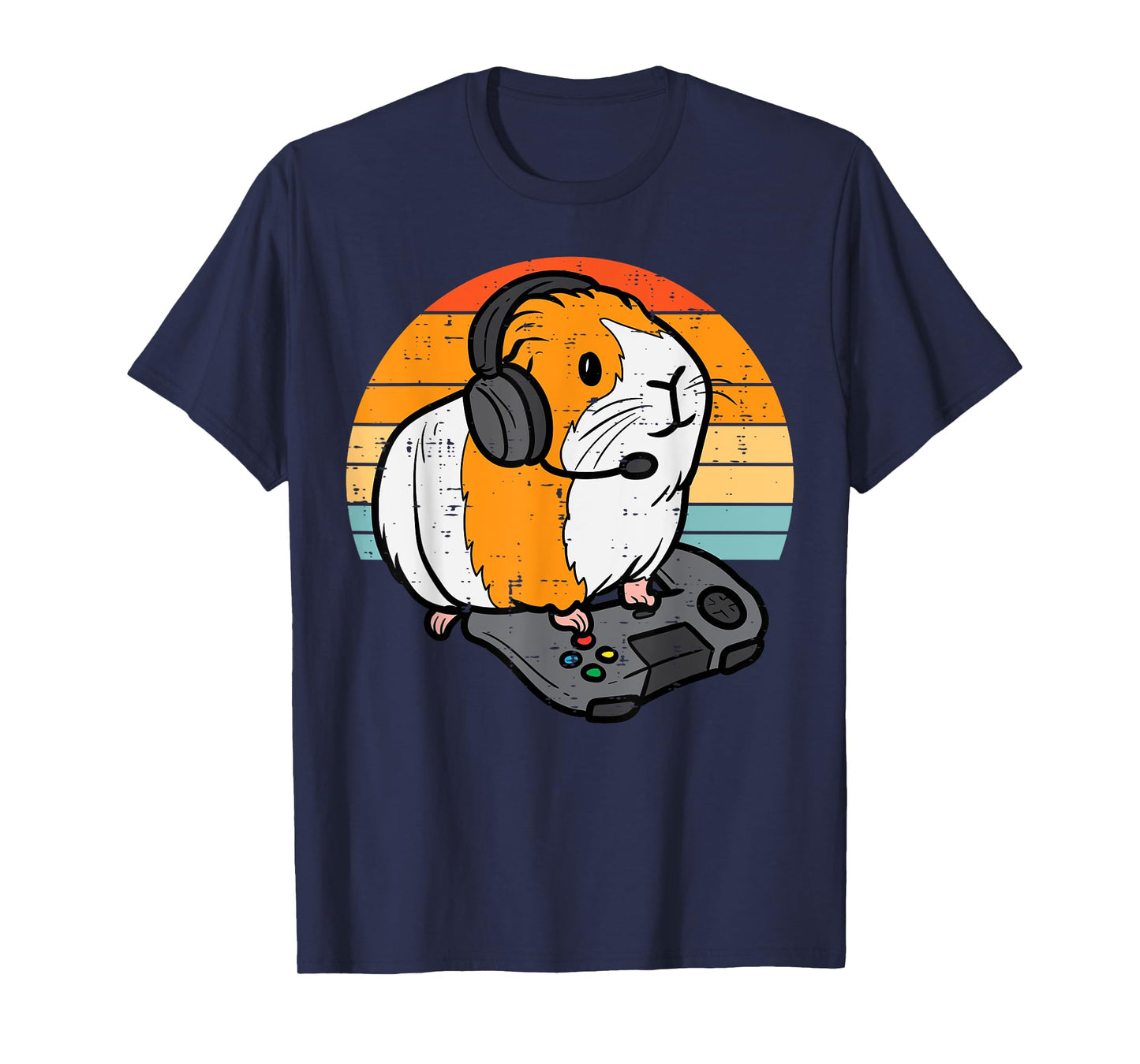 Guinea Pig Gamer Retro Video Gaming Cavy Men Boys Kids Youth T-Shirt