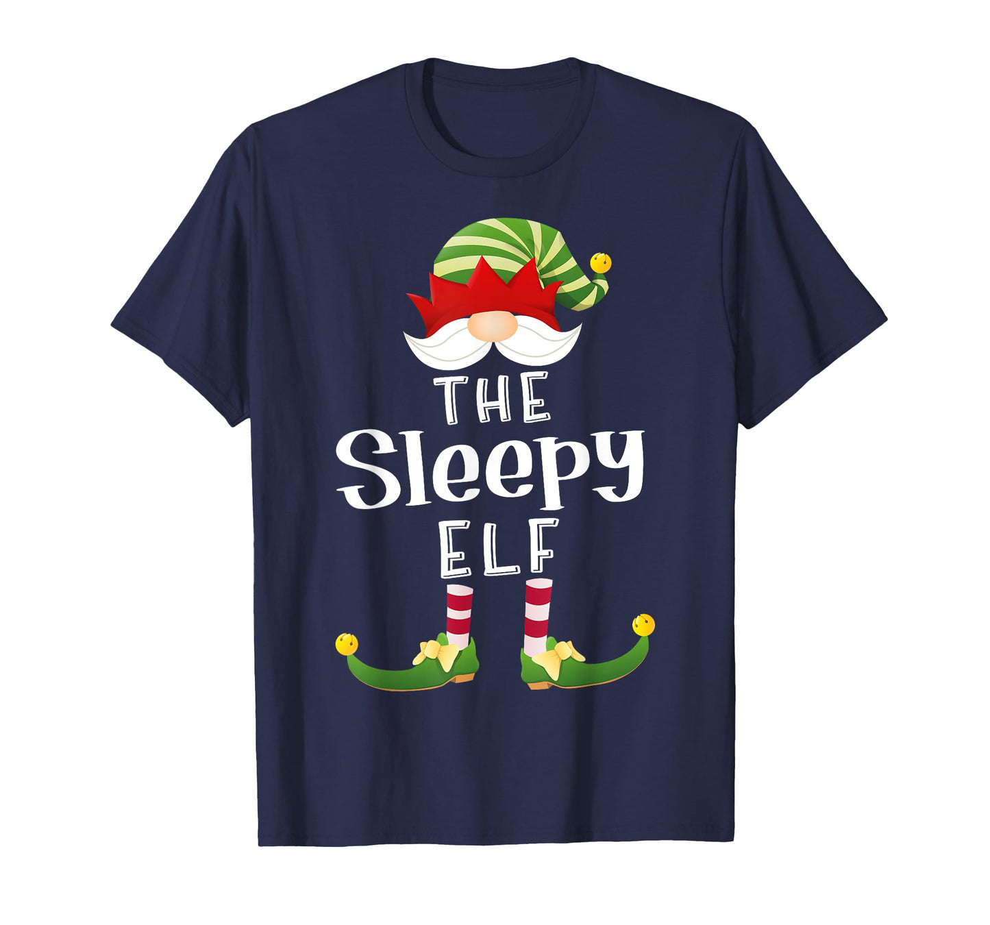 Sleepy Elf Group Christmas Funny Pajama Party T-Shirt