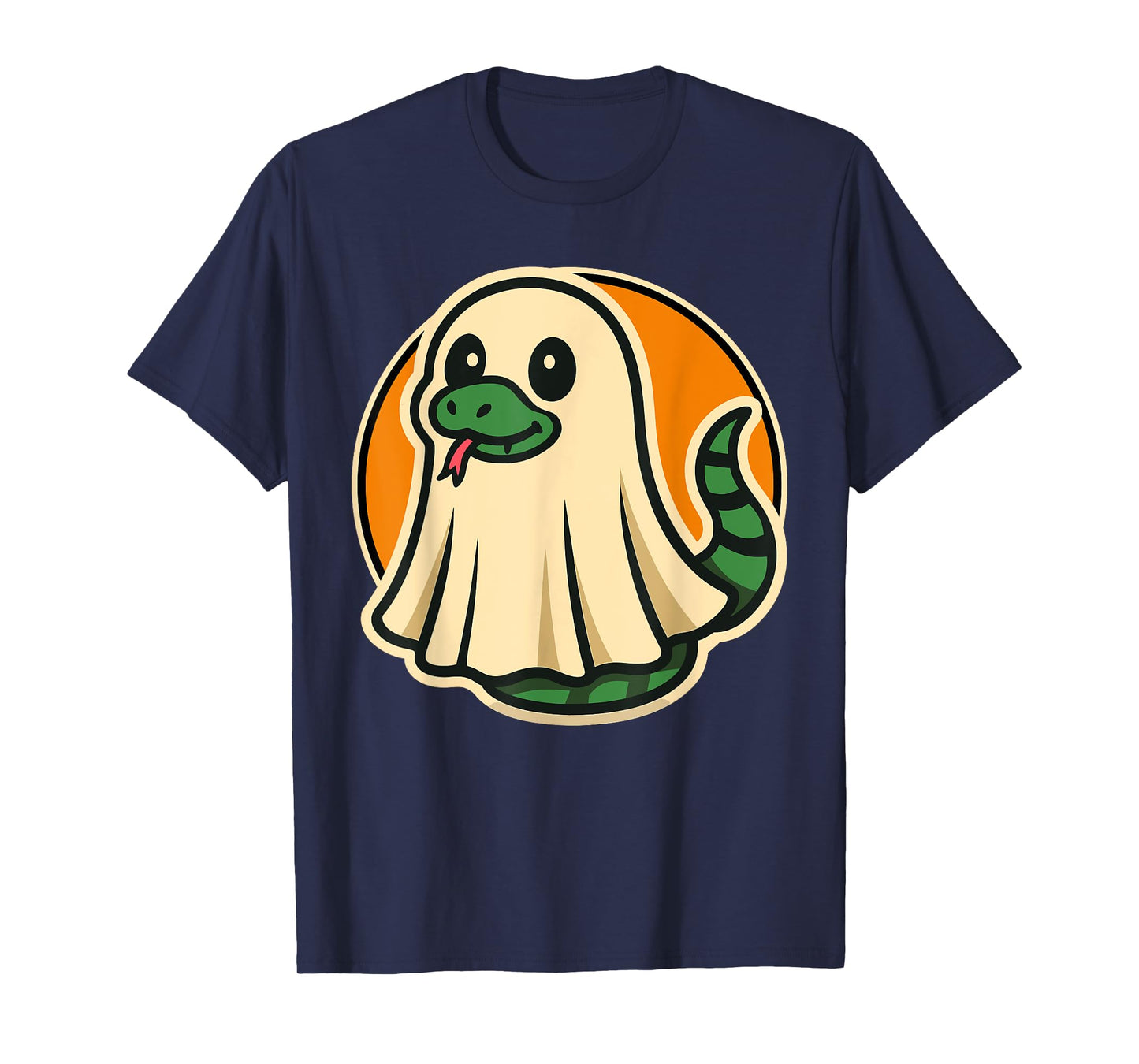 Funny Snake in Ghost Costume for Kids, Boys, Girls Halloween T-Shirt