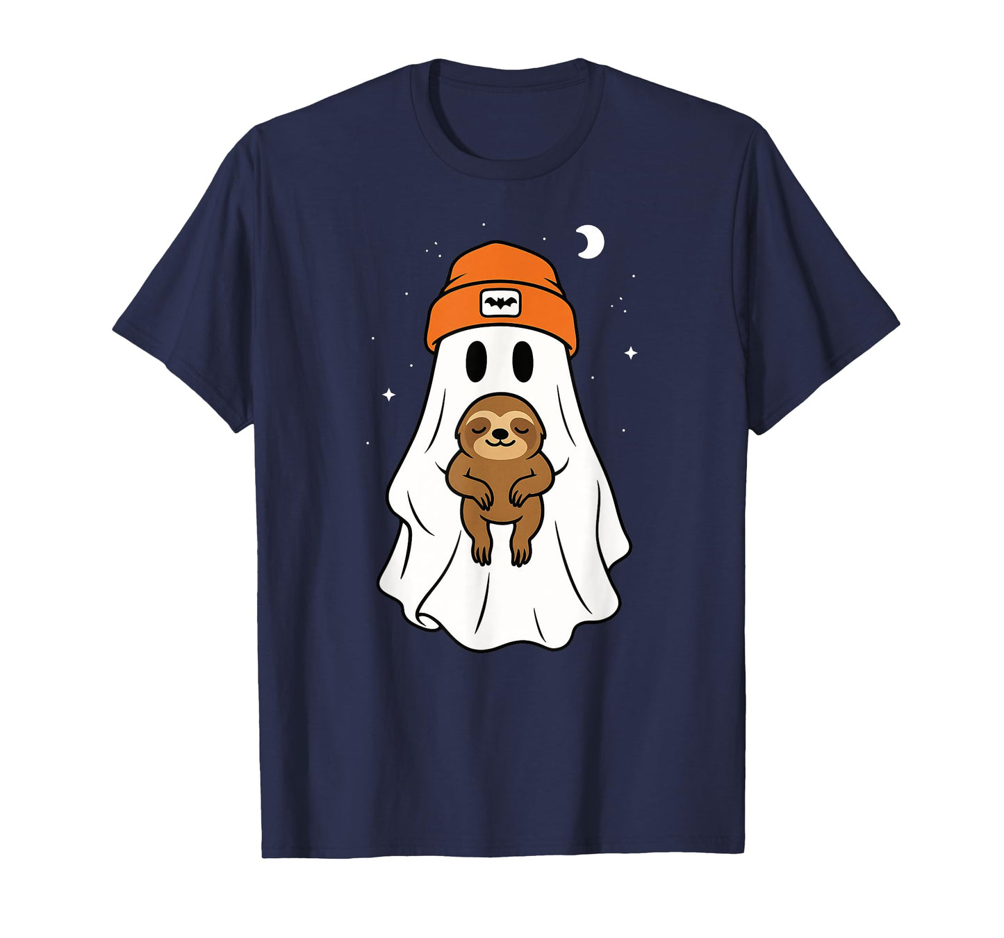 Ghost Sloth Animal Lover Halloween Beenie Hat Boys Girls Kid T-Shirt