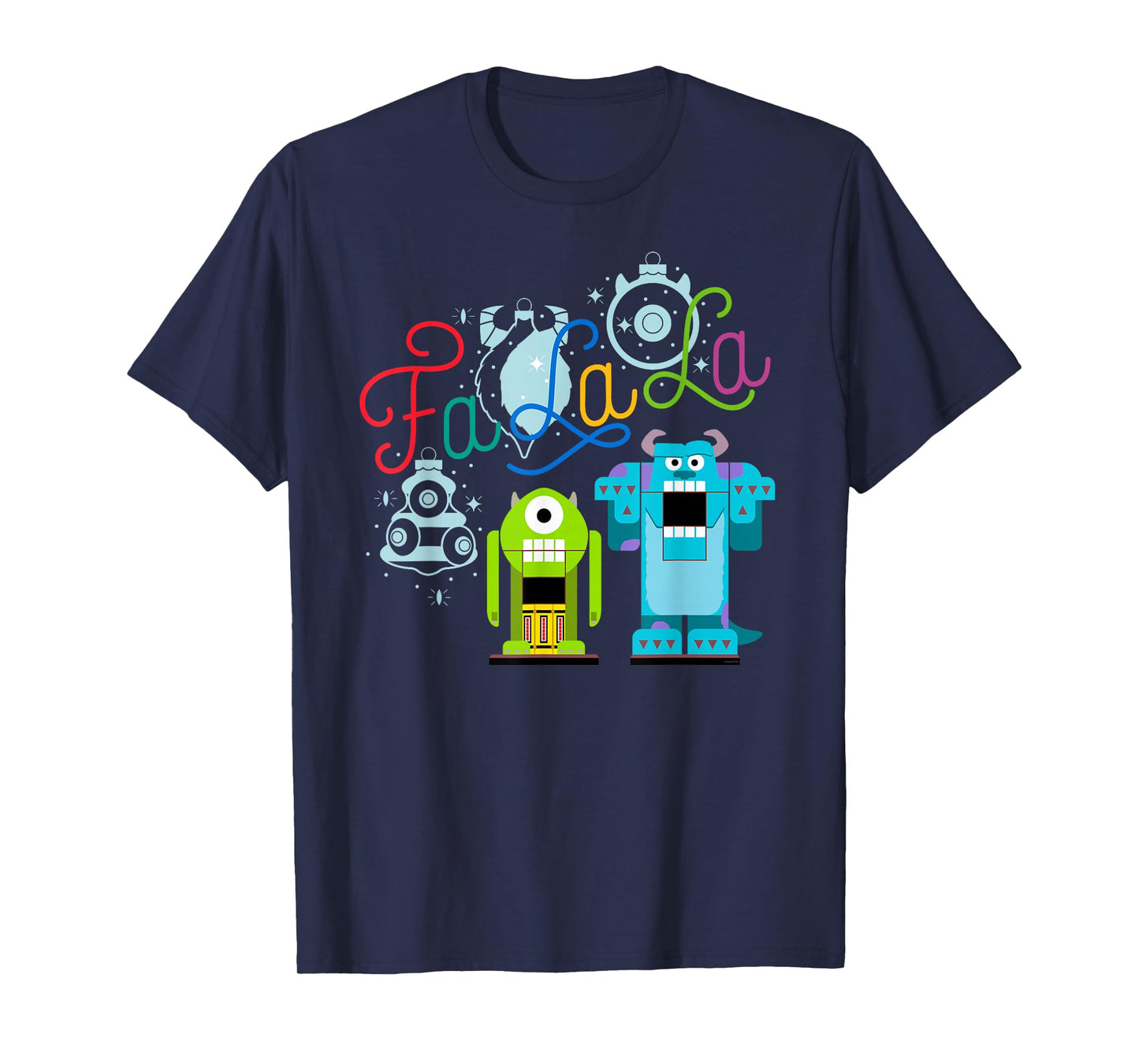 Disney PIXAR Monsters Inc. Mike & Sully Fa La La Holiday T-Shirt
