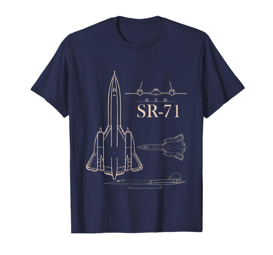 Military Jet SR-71 Blackbird Pilot Airman T-Shirt T-Shirt