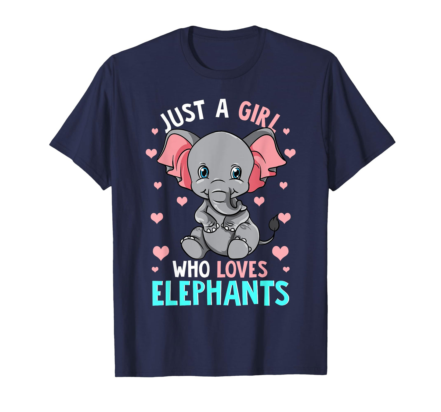 Just A Girl Who Loves Elephants Shirt Elephant Shirt Girls T-Shirt