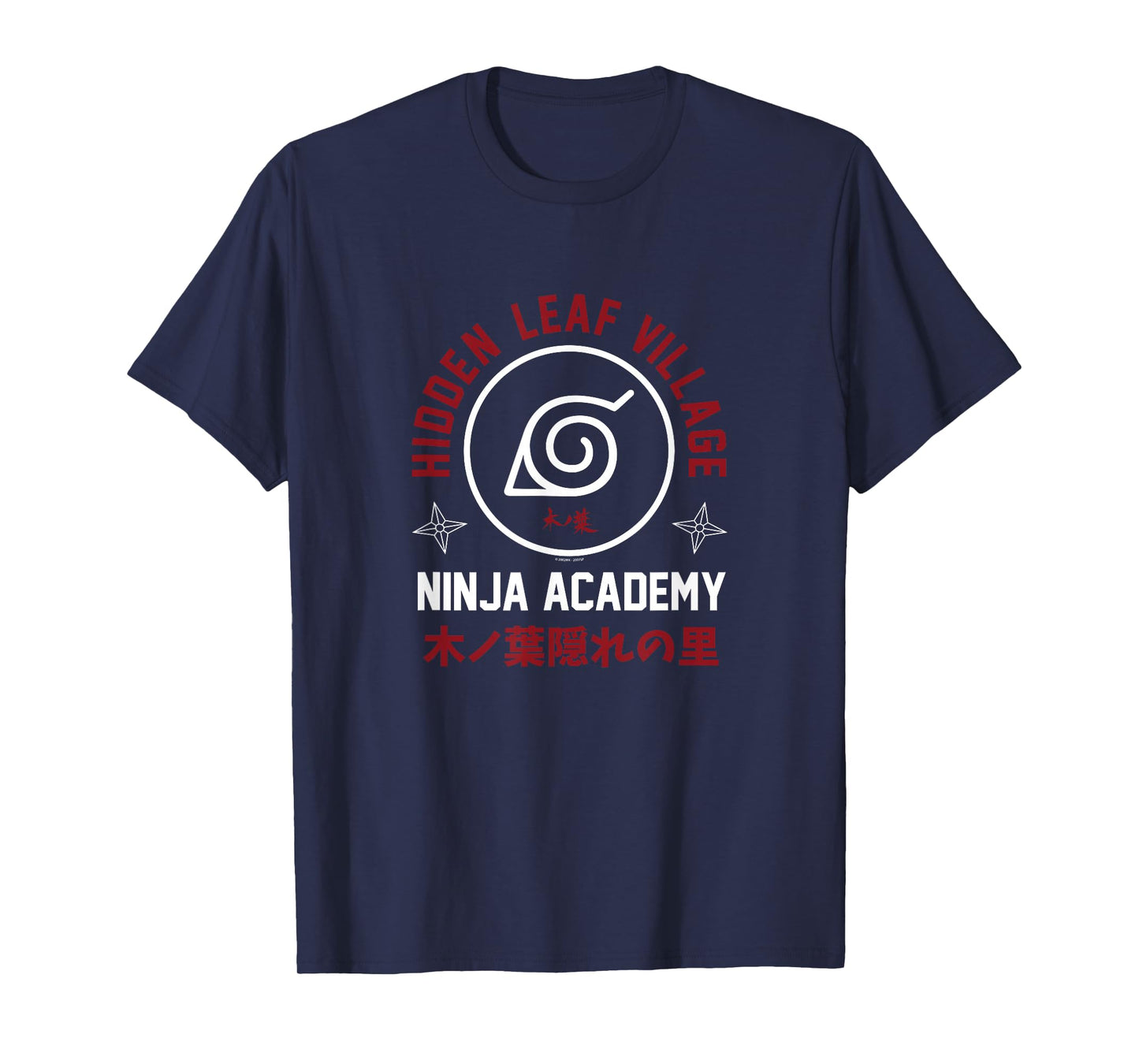 Naruto Shippuden Ninja Academy Varsity Logo Anime T-Shirt