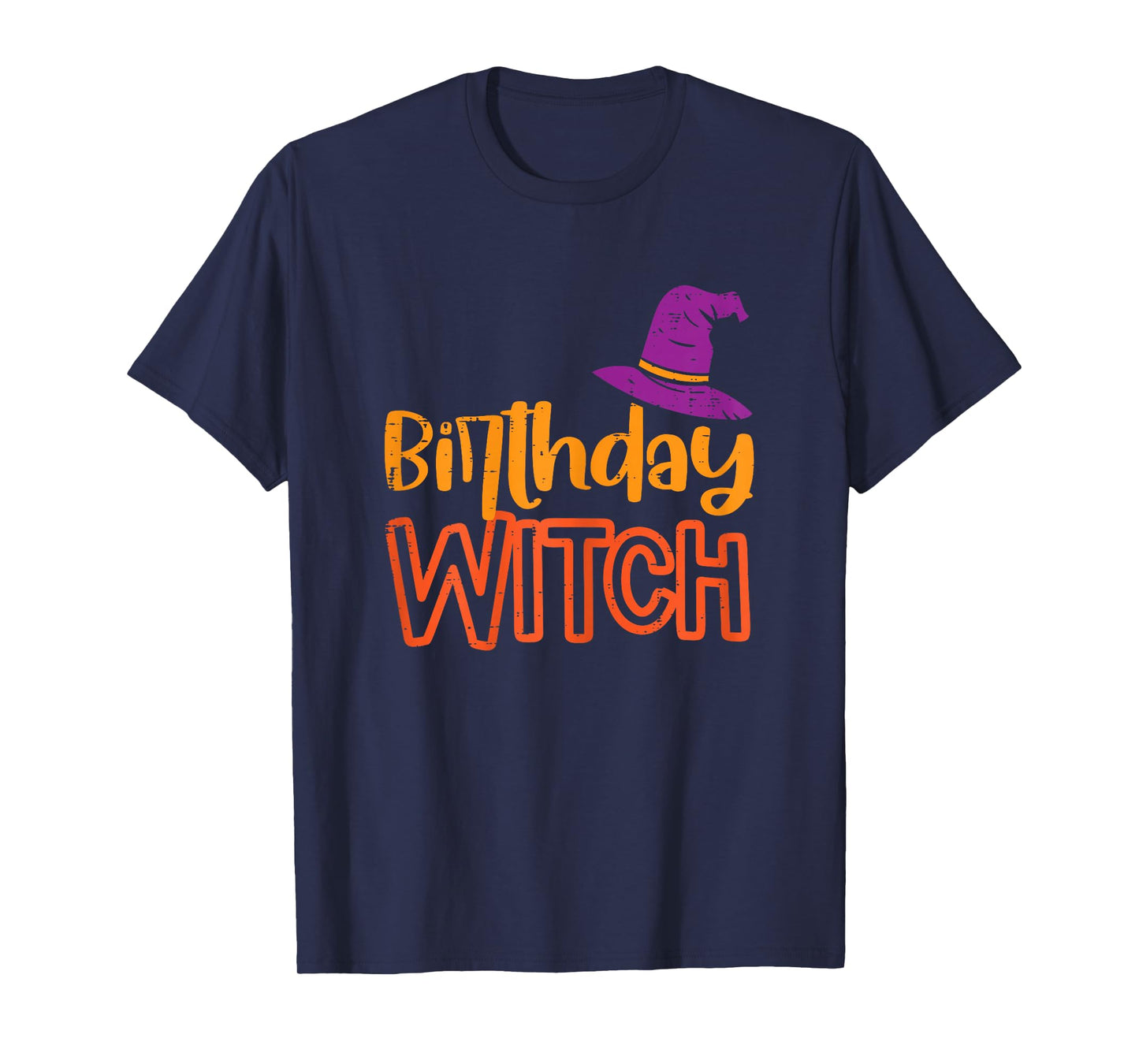 Birthday Witch Funny Happy Halloween Bday Party Girls Women T-Shirt