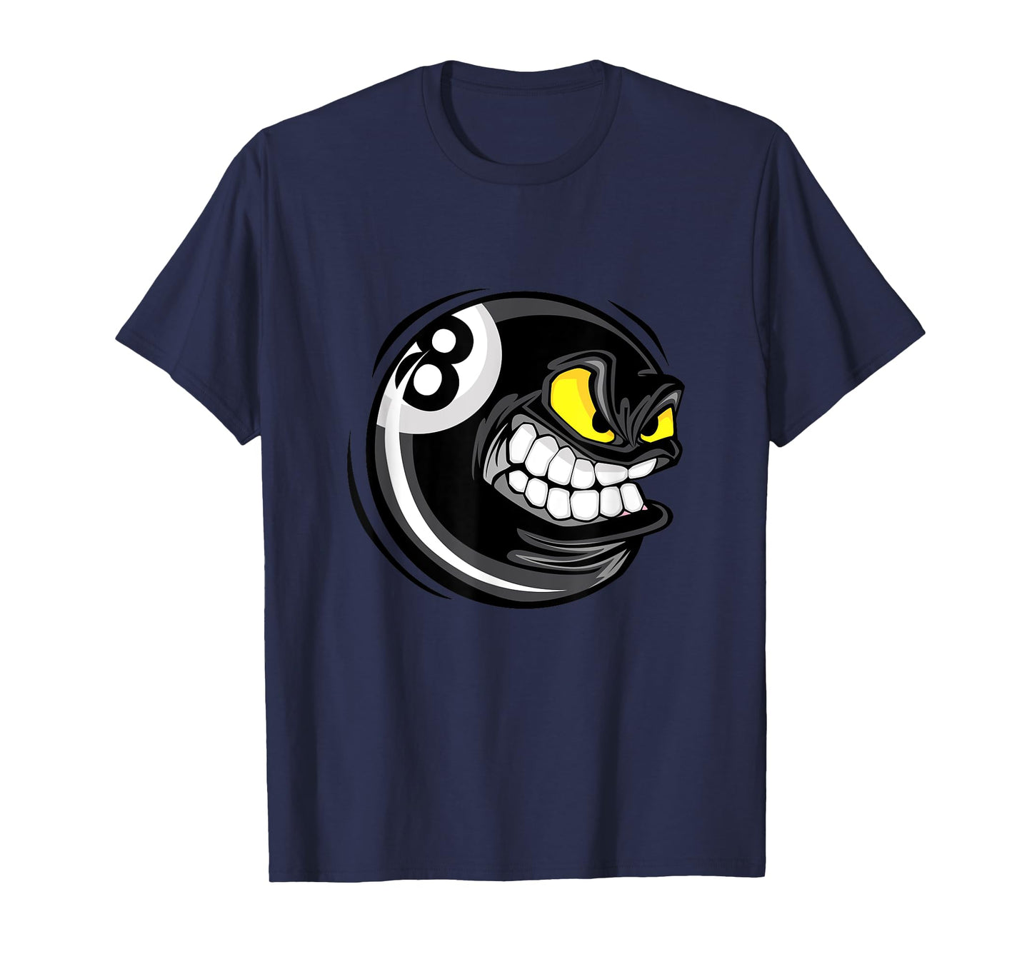 Enjoy Cool Pool Billiards Angry 8 Ball Graphic Designs T-Shirt
