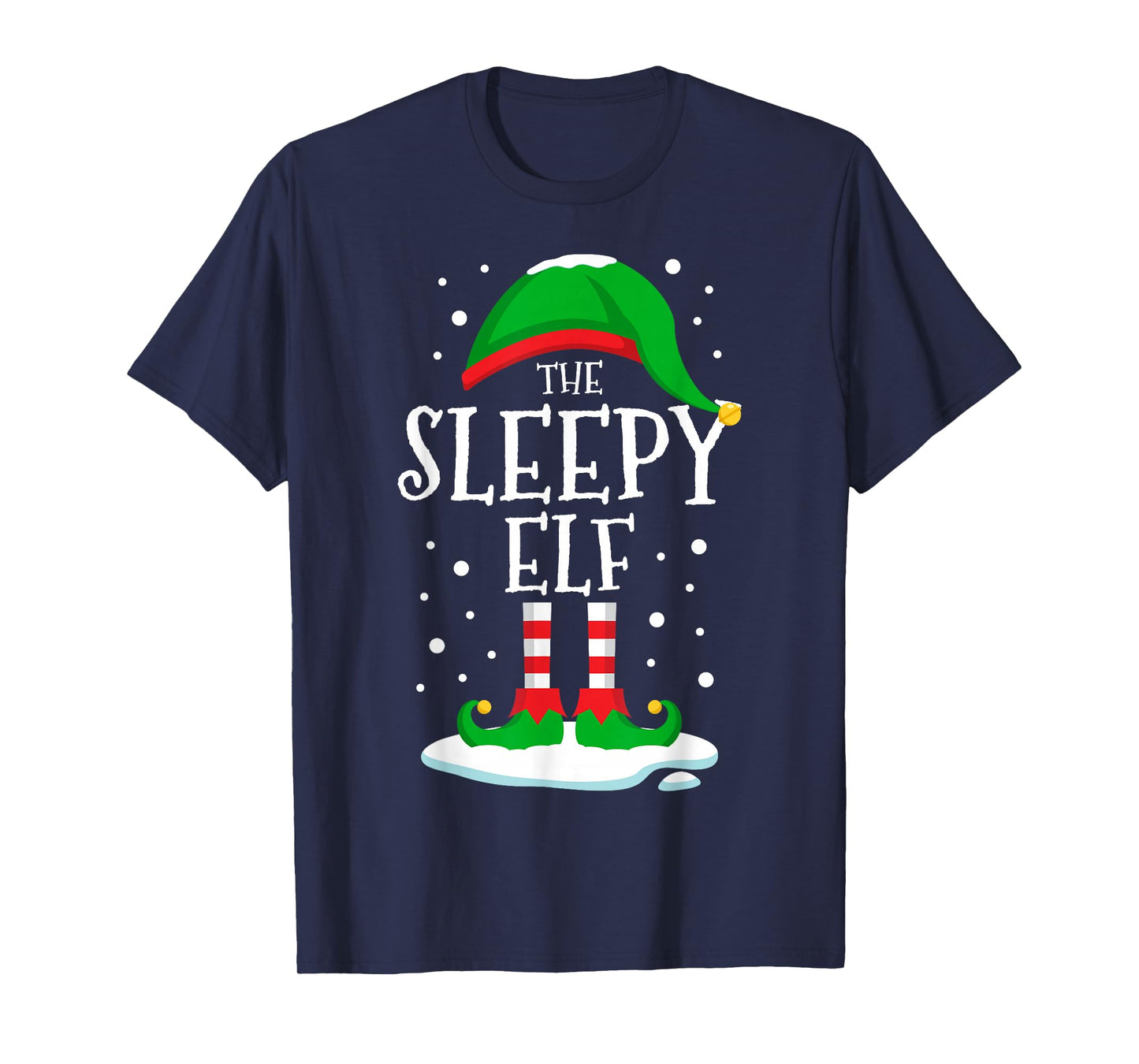 The Sleepy Elf Christmas Family Matching Xmas Group Funny T-Shirt