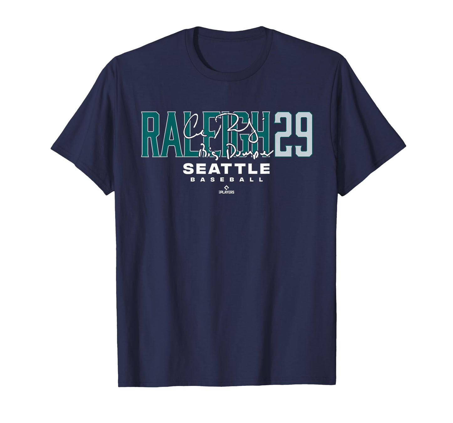Name Number City Cal Raleigh 29 Seattle Baseball MLBPA T-Shirt