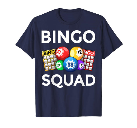 Cute Bingo Designs For Men Women Bingo Lovers Players Casino T-Shirt