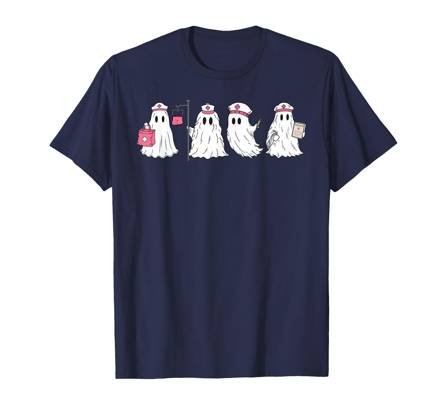 Boo Boo Crew Funny Ghost Halloween Spooky Nurse Nursing T-Shirt