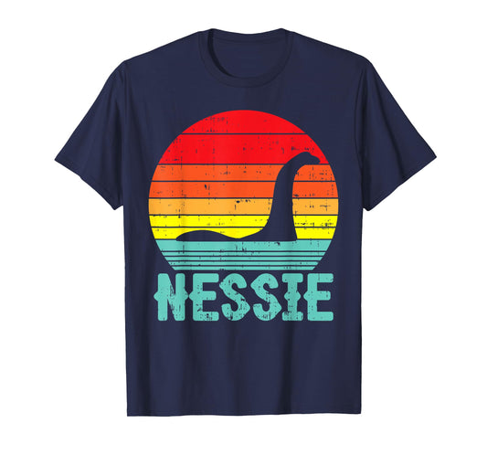 Nessie Loch Ness Monster Retro Nessy Animal Lover Gift T-Shirt