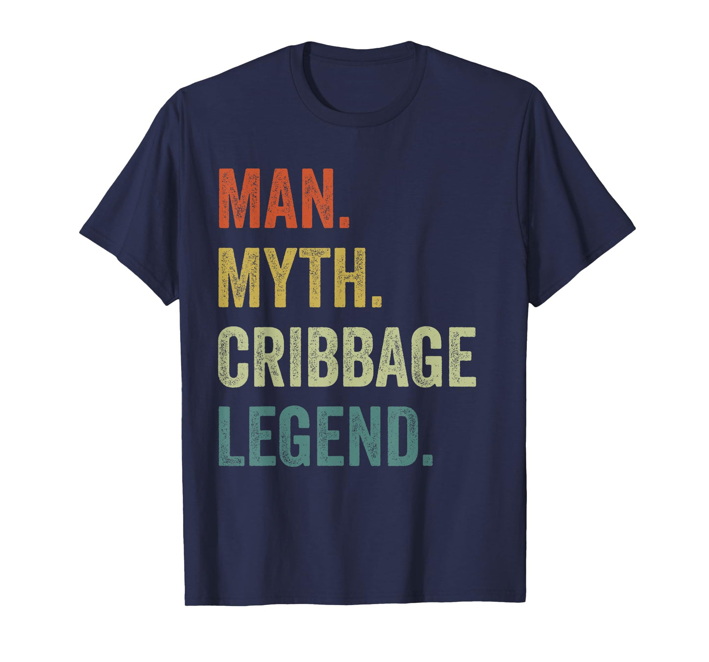 Cards Game Shirt For Men, Man Myth Cribbage Legend T-Shirt