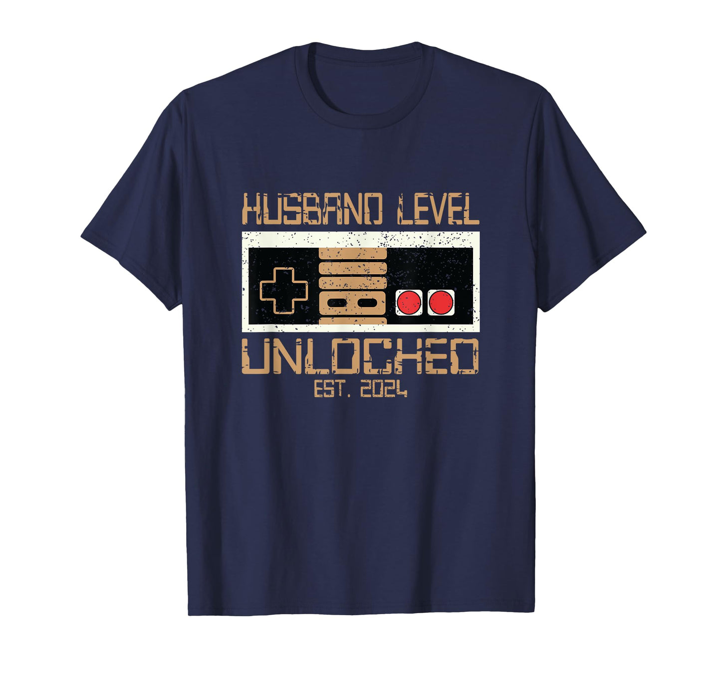 Husband Level Unlocked 2024 New Husband Just Married Gamer T-Shirt