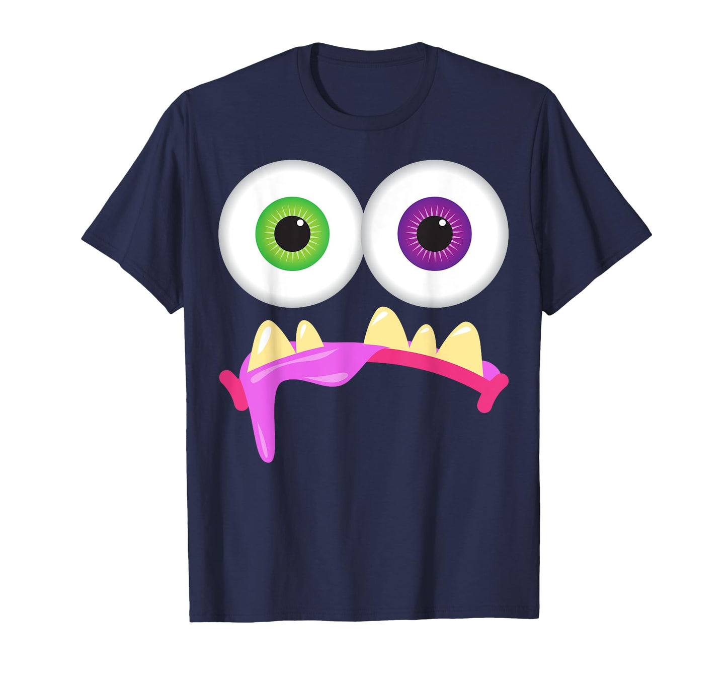 Cute Monster Face Men's Women's Goofy Costume Halloween T-Shirt