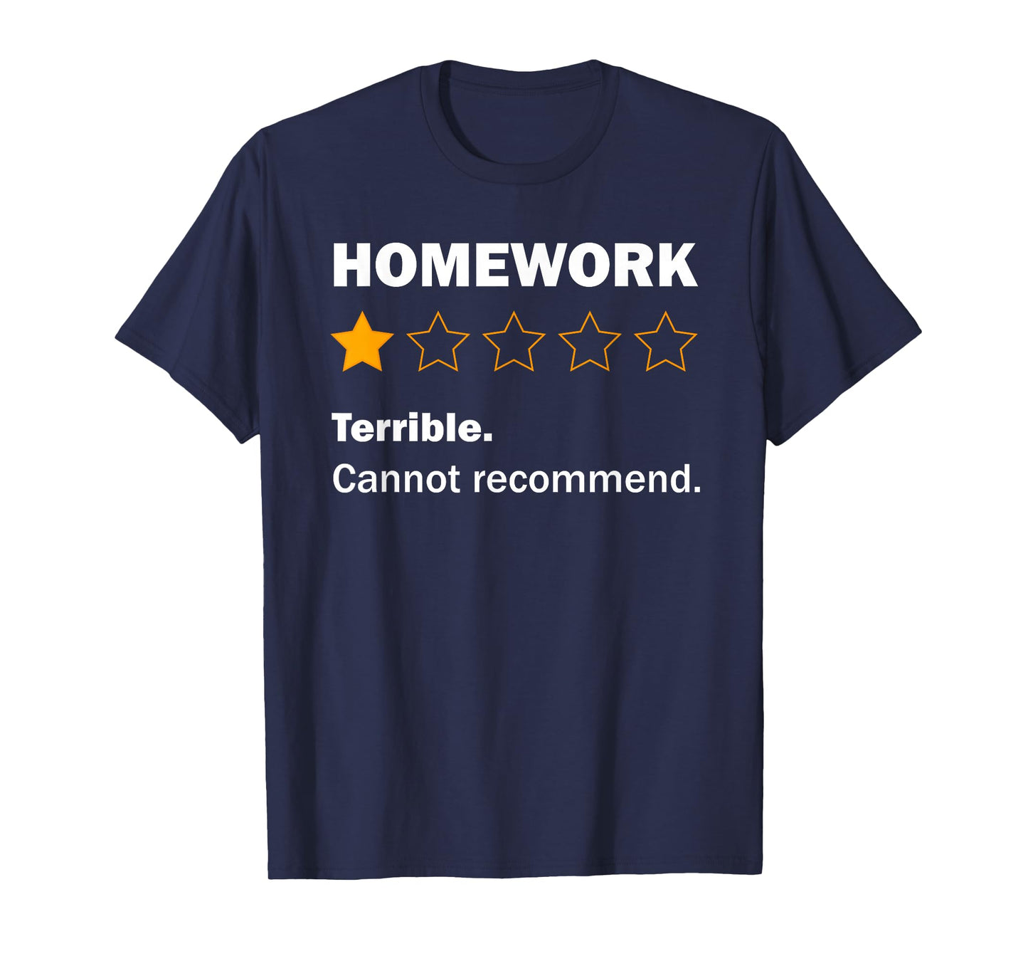 Funny Homework Joke School Humour Meme For Kids Teens T-Shirt