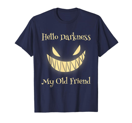 Hello Darkness My Old Friend Scary Pumpkin T-Shirt
