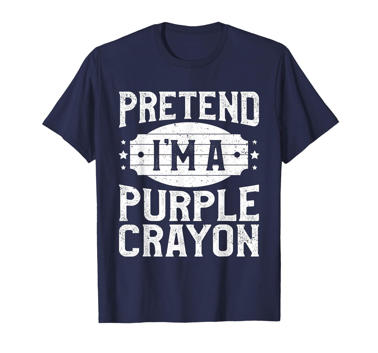 Pretend I'm A Purple Crayon Matching Costume Halloween Party T-Shirt
