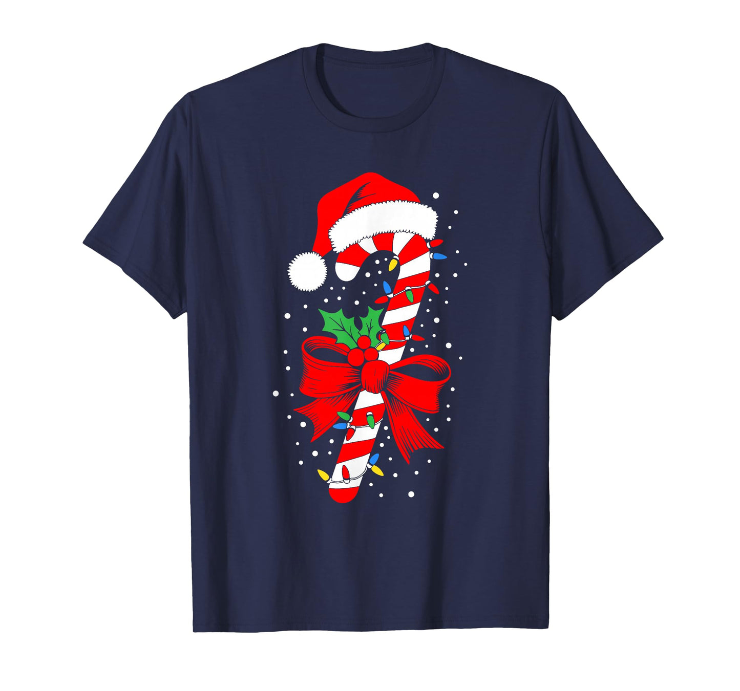 Christmas Candy Cane Shirt Boy Girl Kids Men Women Pajamas T-Shirt