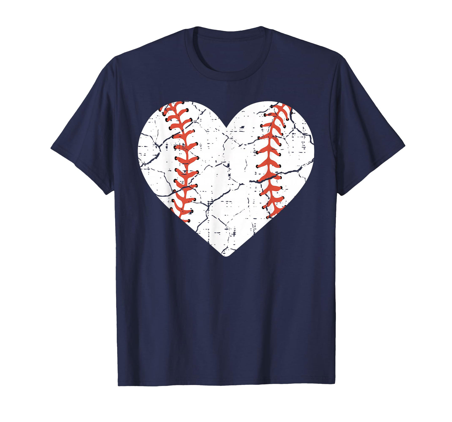 Baseball Heart Sports Player Coach Fan Women Girls T-Shirt
