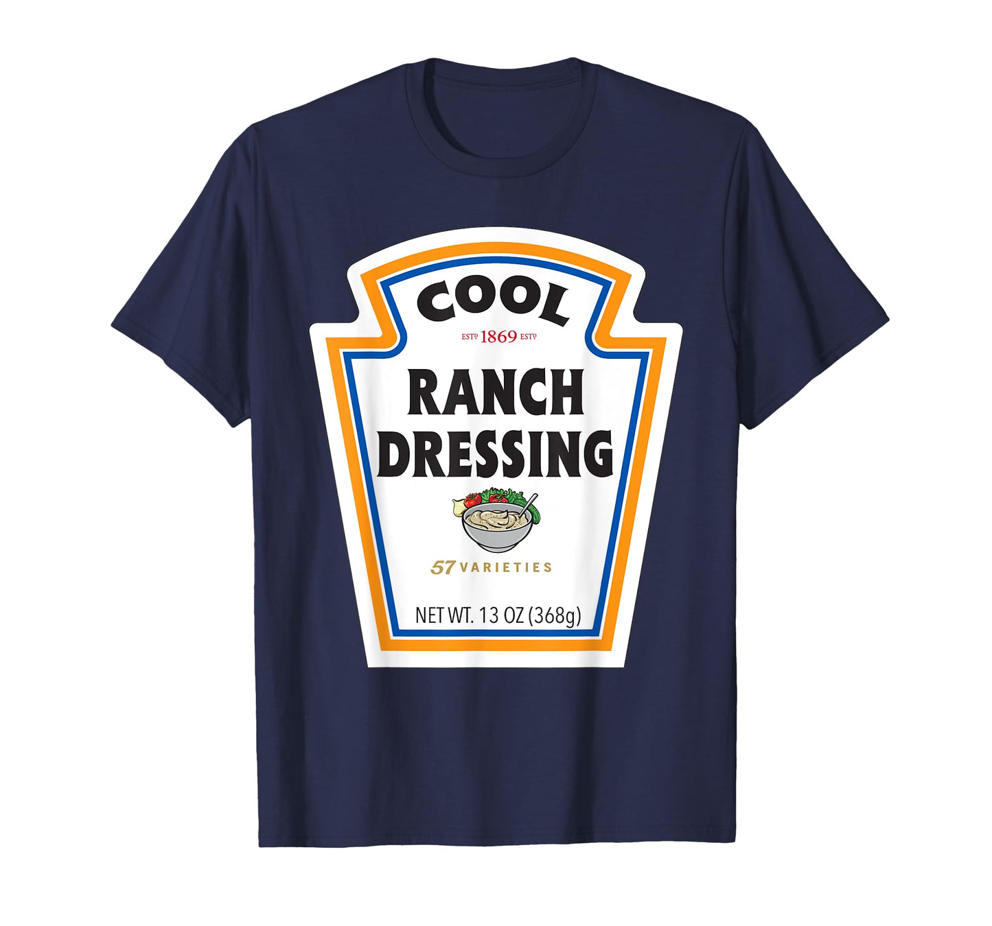 Cool Ranch Dressing Bottle Label Funny Halloween Costume T-Shirt