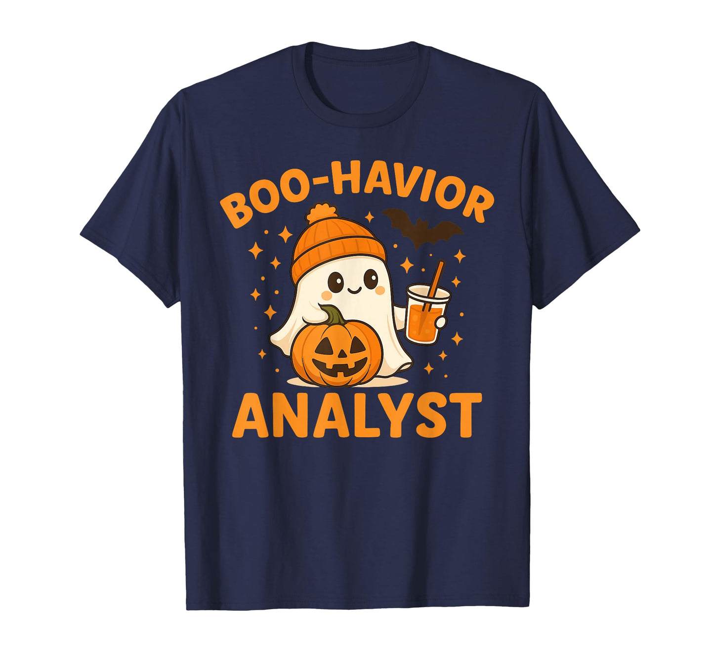 Ghost Boo Havior Analyst Funny Halloween Behavior Therapist T-Shirt