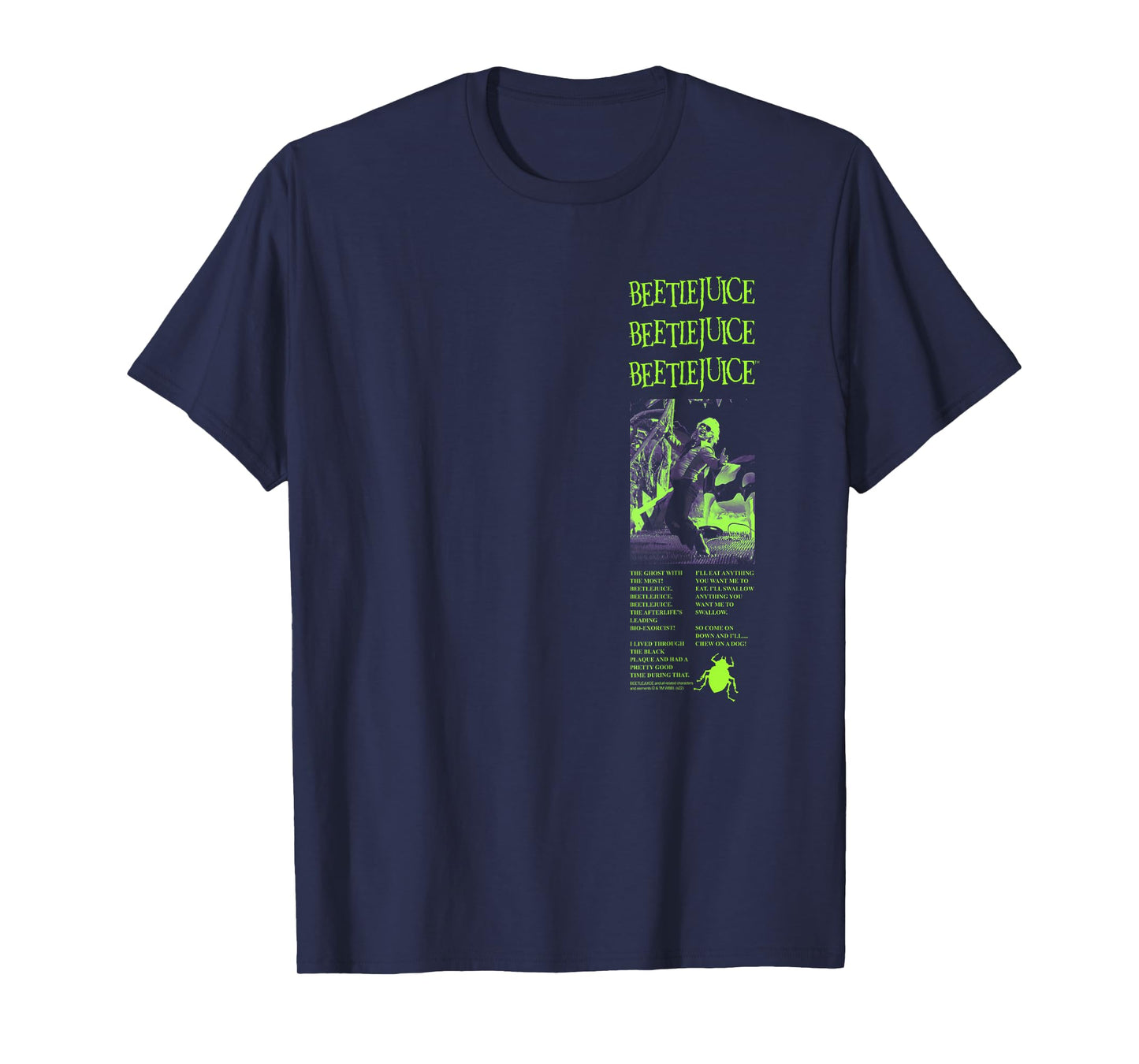 Beetlejuice Retro Ad Collage Movie T-Shirt