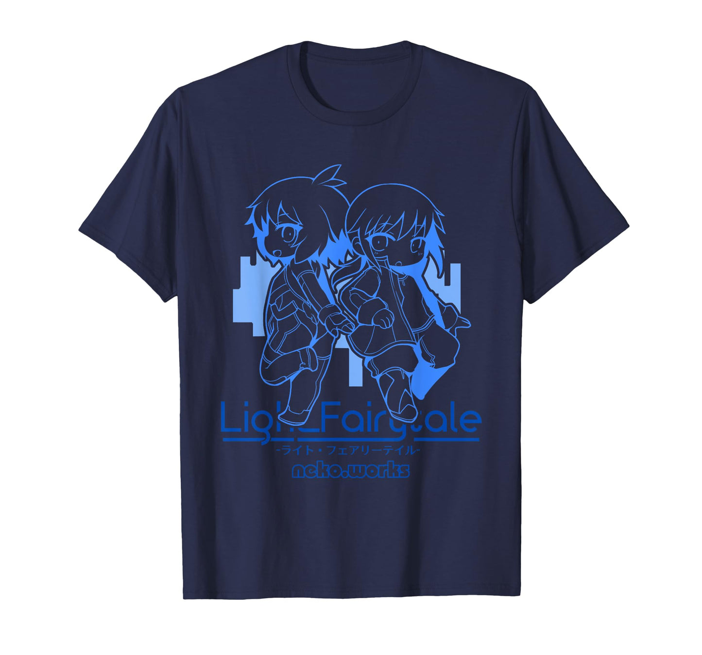 Light Fairytale - Chibi Haru & Kuroko (Front Only) T-Shirt