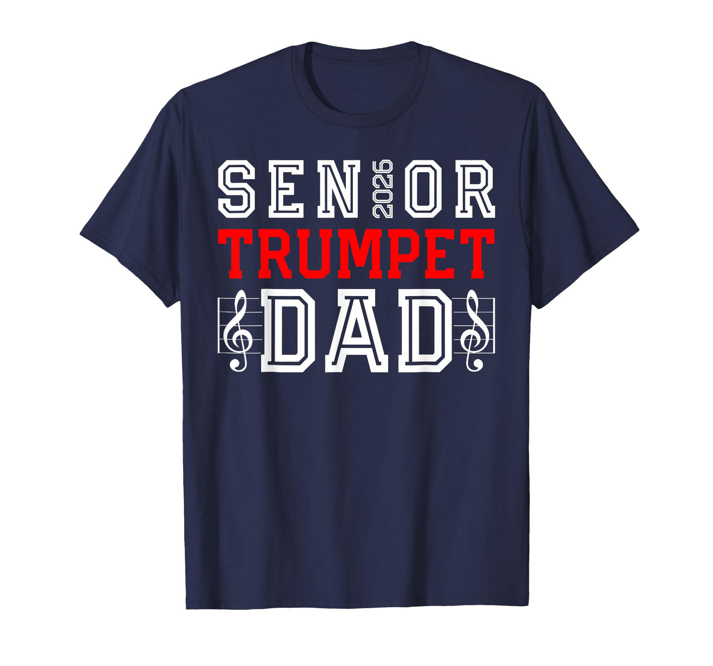 Senior Trumpet Dad 2026 Marching Band Class of 26 Senior Dad T-Shirt