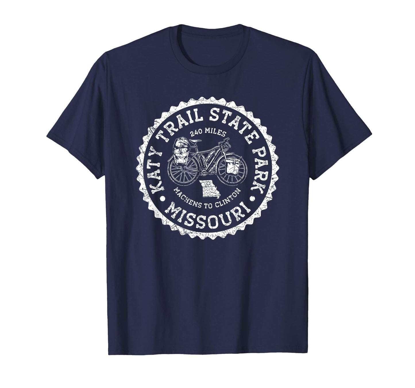 Katy Trail State Park Missouri Cycling Bicycle Biking T-Shirt
