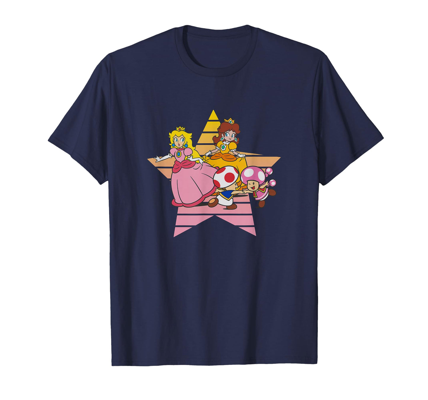 Super Mario Bros Princess Peach & Daisy Fun Toads Vintage T-Shirt